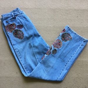 David Brooks Flower Girl Mom Jeans